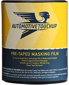 Pre-taped Masking Film with Dispenser 21"x108'