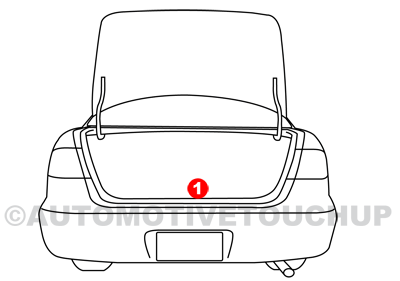 Geo Paint Code Location Chart Rear View