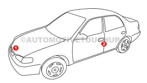 Land Rover Paint Code Diagram